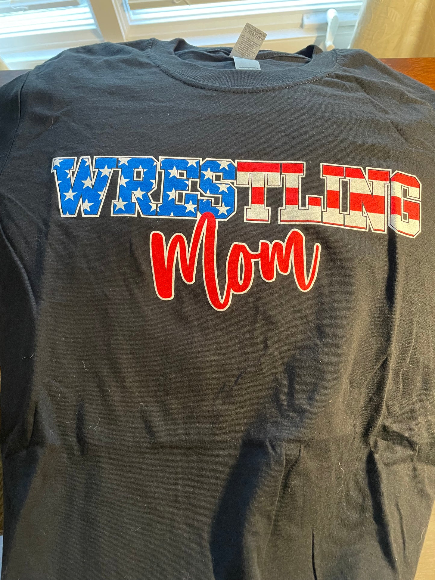 Patriotic Mom Wrestling T-shirt
