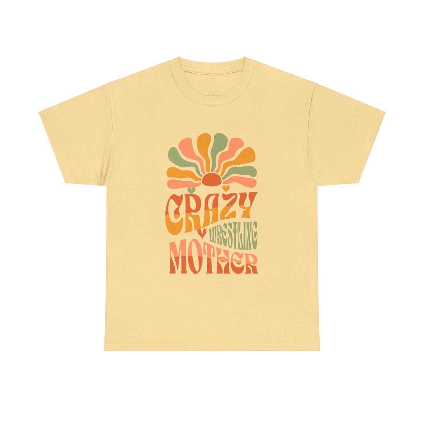 Crazy Wrestling Mother Heavy Cotton Tee