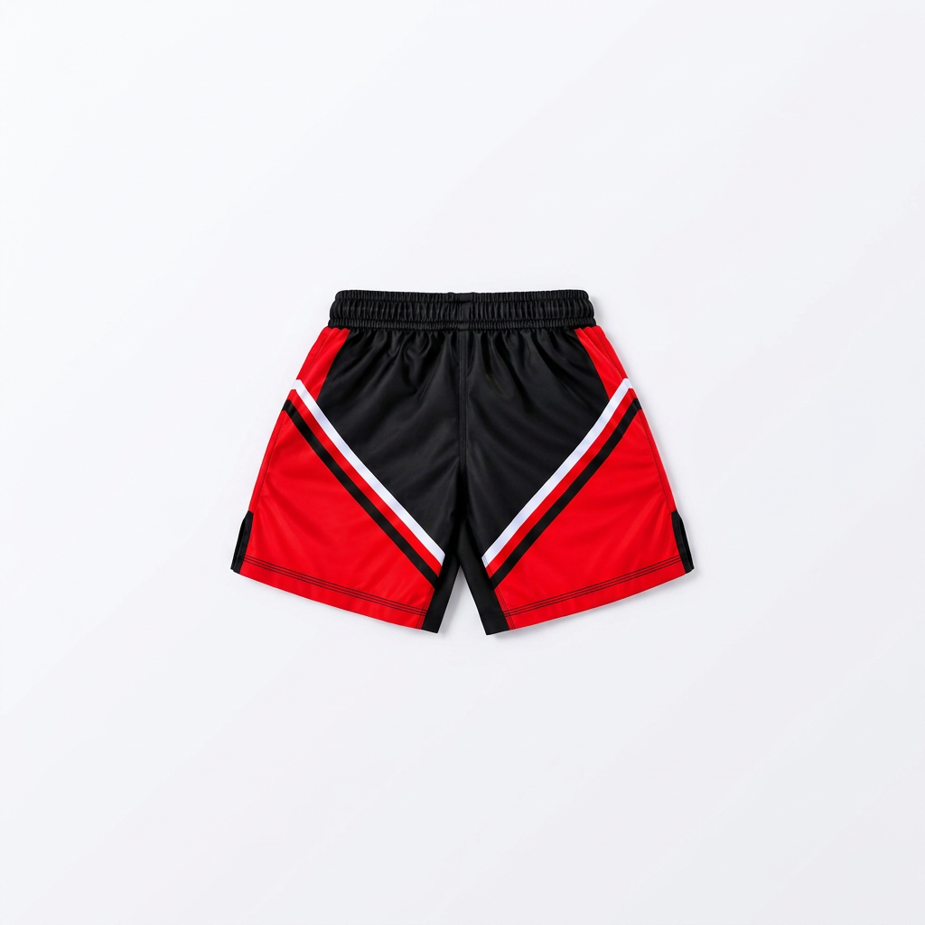 Black and Red Sublimated Shorts