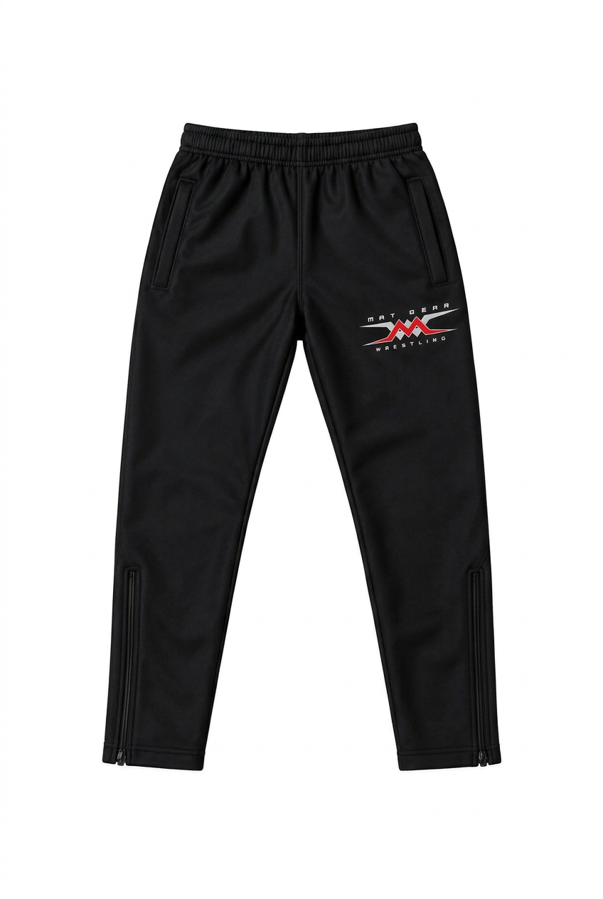 Black and Red Fleece Pant