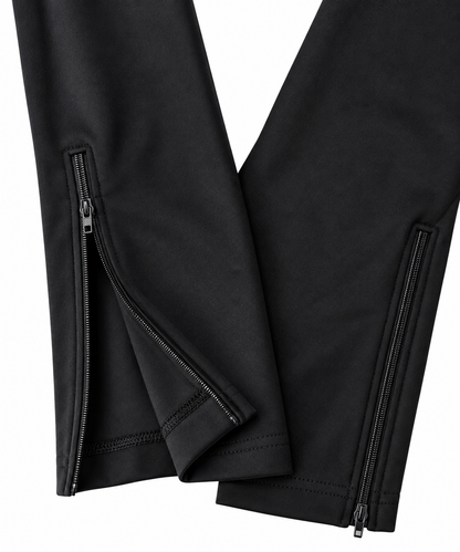Black and Red Fleece Pant