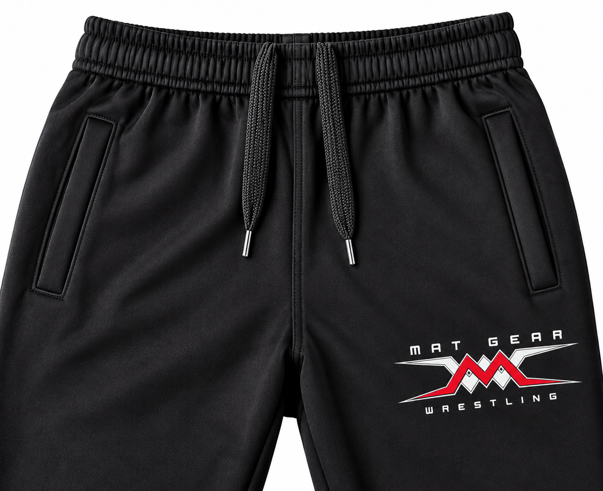 Black and Red Fleece Pant