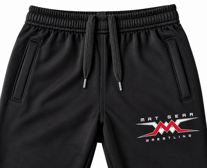 Black and Red Fleece Pant