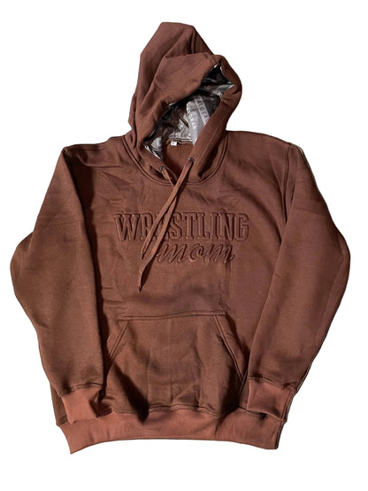 Embossed Wrestling Mom Hoodie