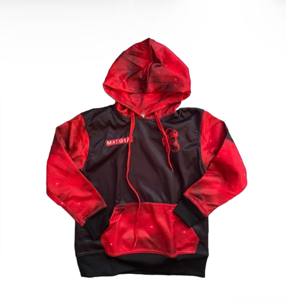 Red and Black Cloud Hoodie