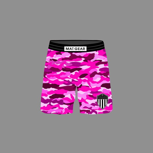 Pink Camo Wrestling Short