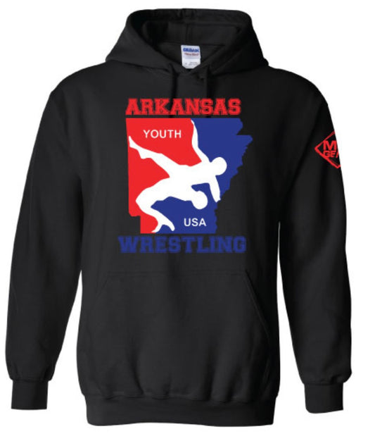 Arkansas Youth Wrestling Cotton hoodie