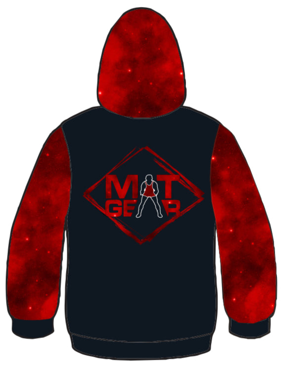 Red and Black Cloud Hoodie