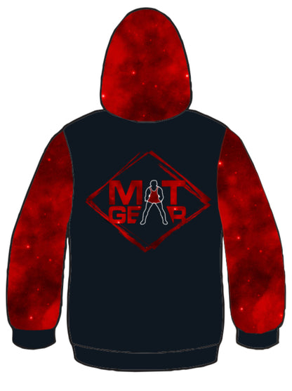 Red and Black Cloud Hoodie