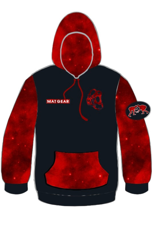 Red and Black Cloud Hoodie